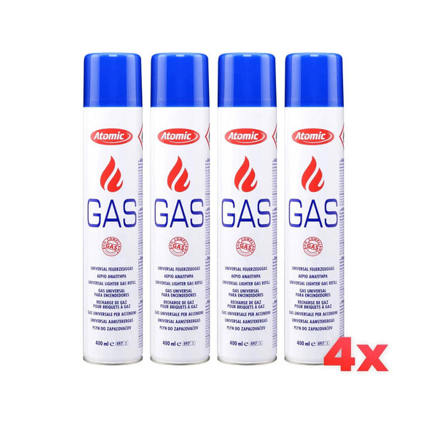 4x Atomic Feuerzeuggas (400 ml)